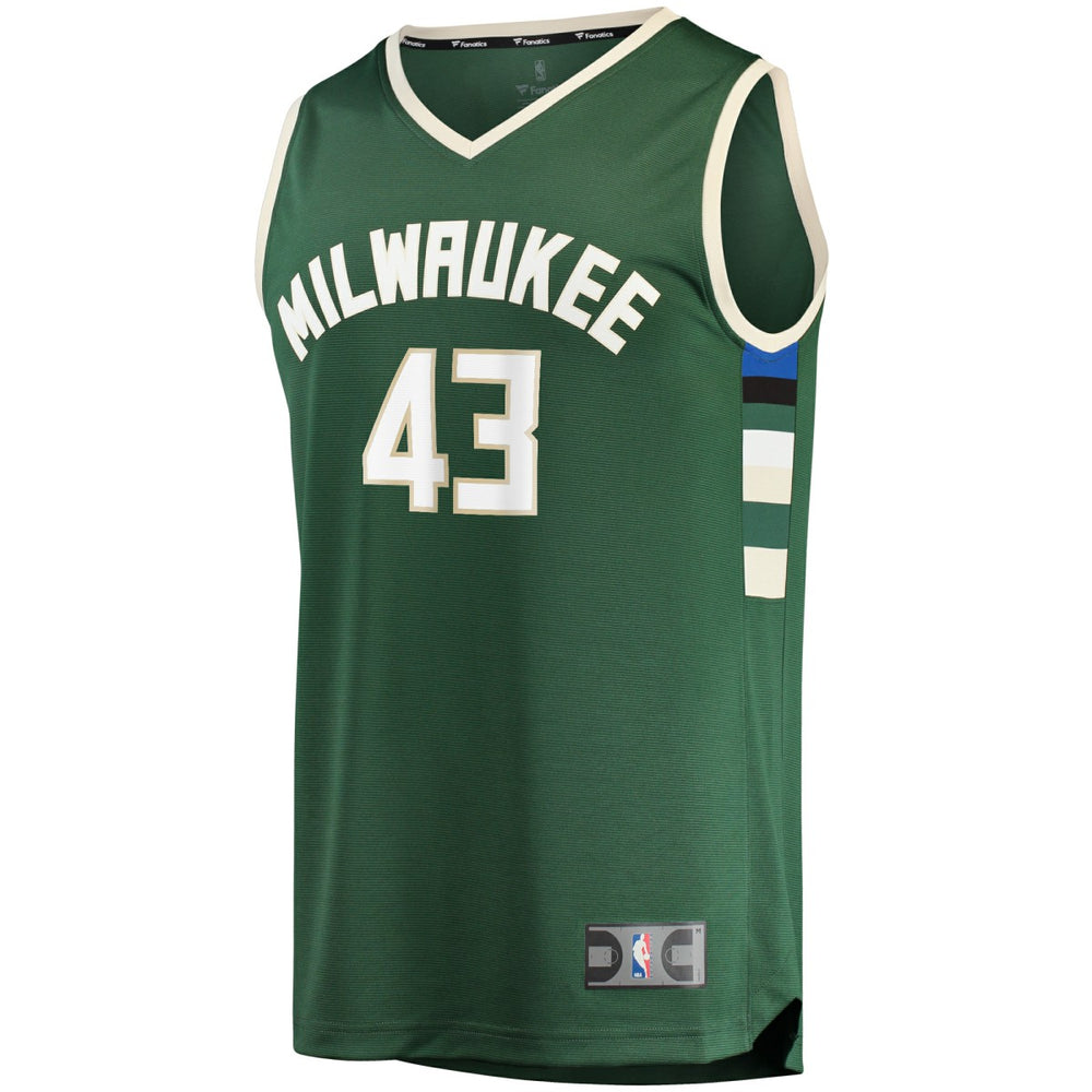 Thanasis Antetokounmpo Milwaukee Bucks Fast Break Replica Player Jersey Icon Edition Hunter Green | Fanatics Lifestyle