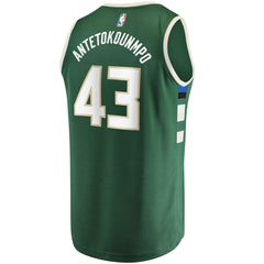 Thanasis Antetokounmpo Milwaukee Bucks Fast Break Replica Player Jersey Icon Edition Hunter Green | Fanatics Lifestyle