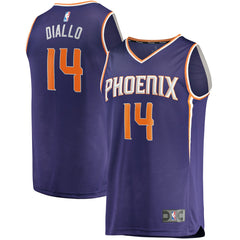 Cheick Diallo Phoenix Suns Youth Fast Break Replica Player Jersey Icon Edition Purple | Fanatics