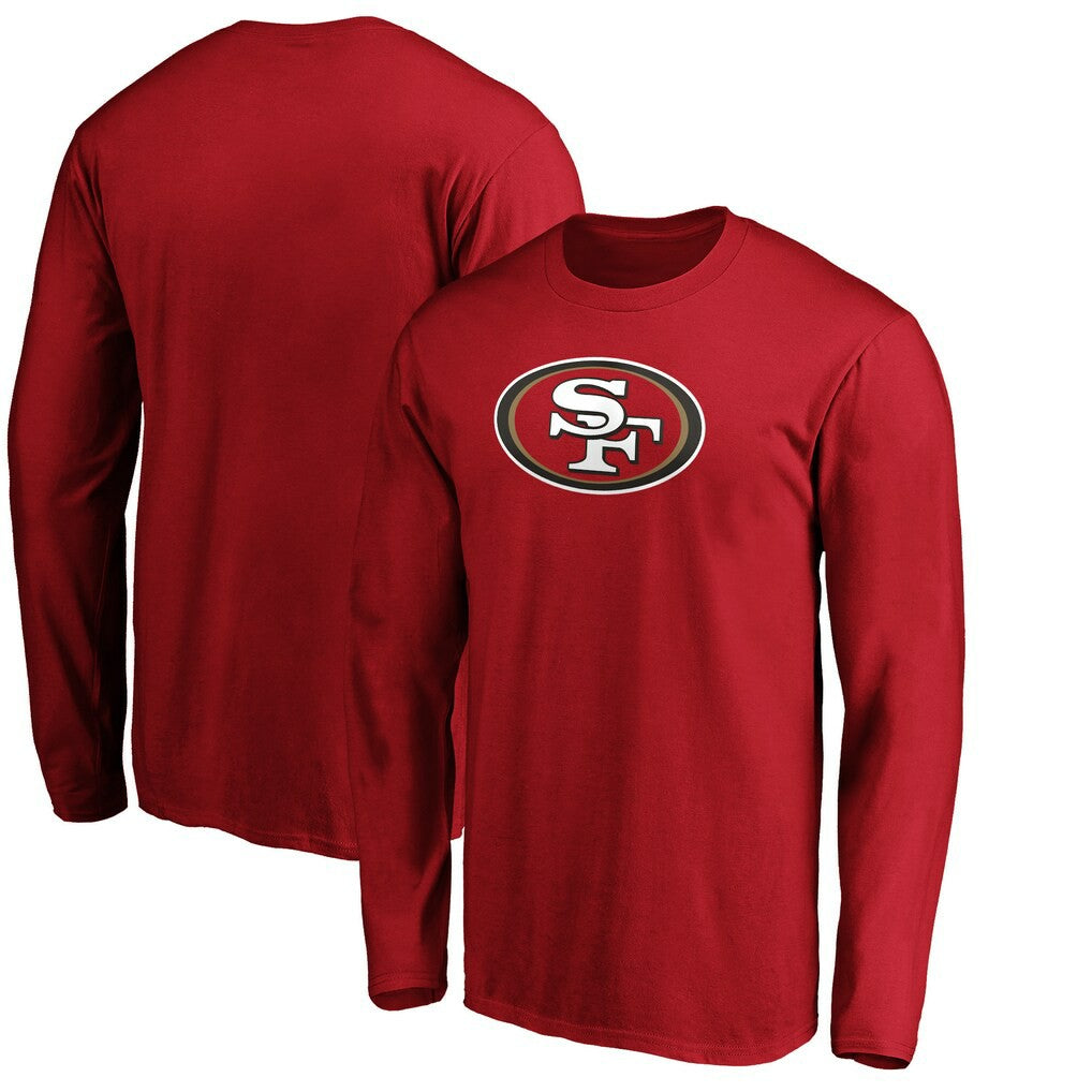 Fanatics San Francisco 49ers Team Lockup Long Sleeve T-Shirt Scarlet