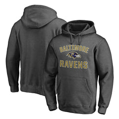 Fanatics Baltimore Ravens Big & Tall Victory Arch Logo Pullover Hoodie Heathered Charcoal