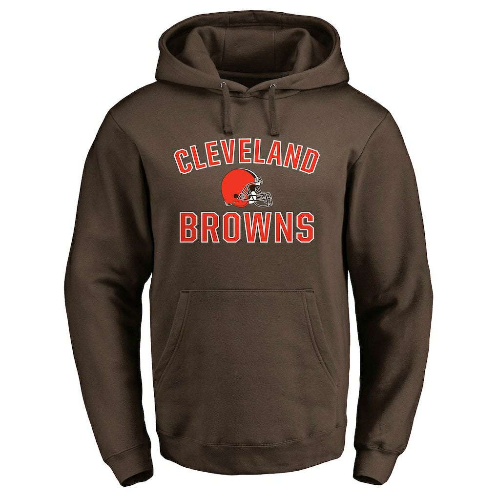 Fanatics Cleveland Browns Victory Arch Team Fitted Pullover Hoodie Brown