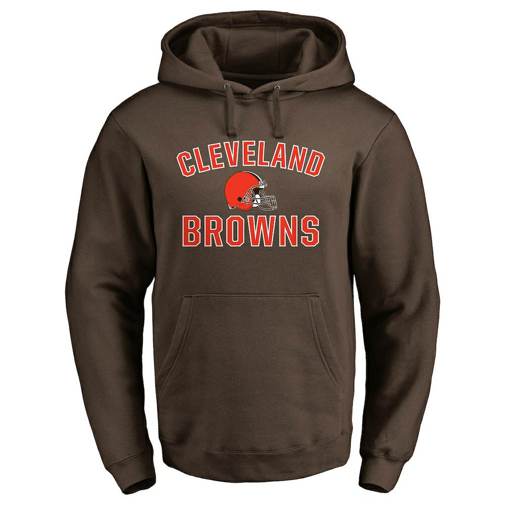 Fanatics Cleveland Browns Victory Arch Team Fitted Pullover Hoodie Brown
