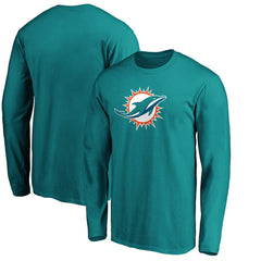 Fanatics Miami Dolphins Primary Logo Long Sleeve T-Shirt Aqua
