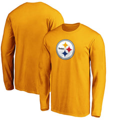 Fanatics Pittsburgh Steelers Primary Logo Long Sleeve T-Shirt Gold