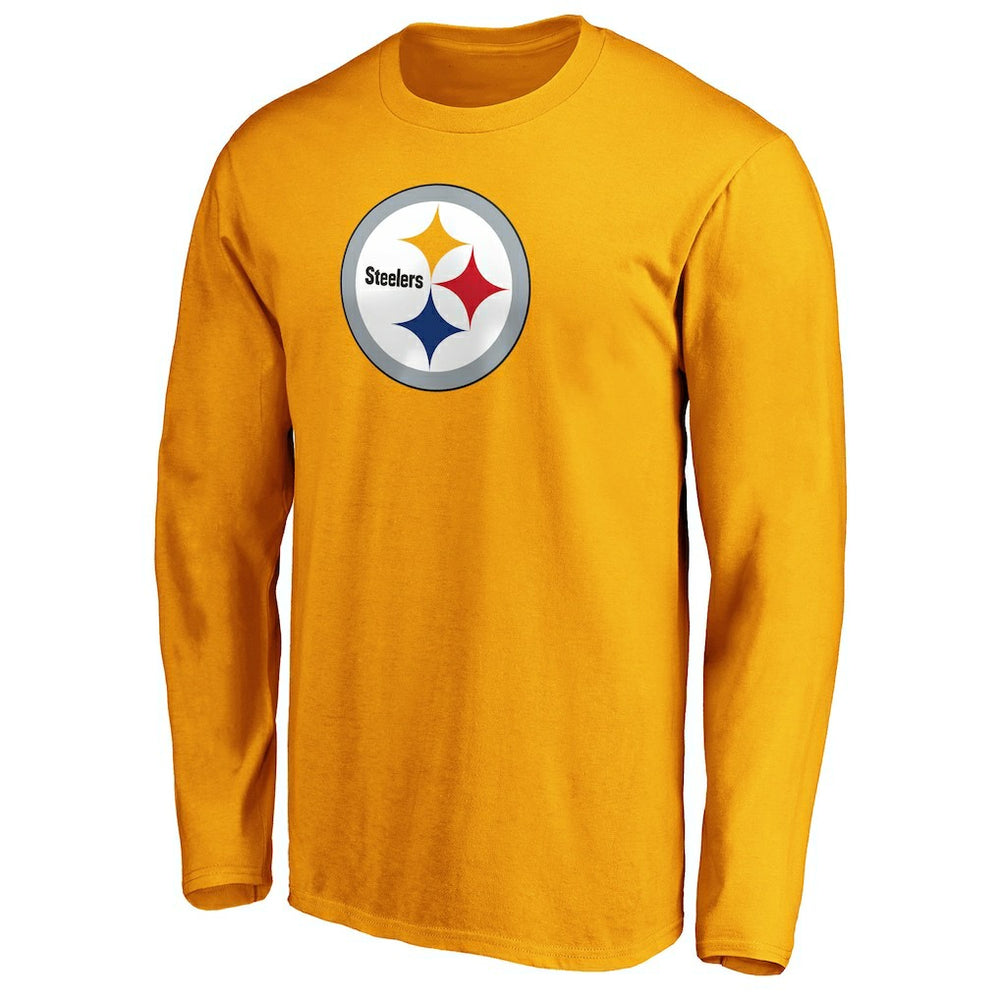 Fanatics Pittsburgh Steelers Primary Logo Long Sleeve T-Shirt Gold