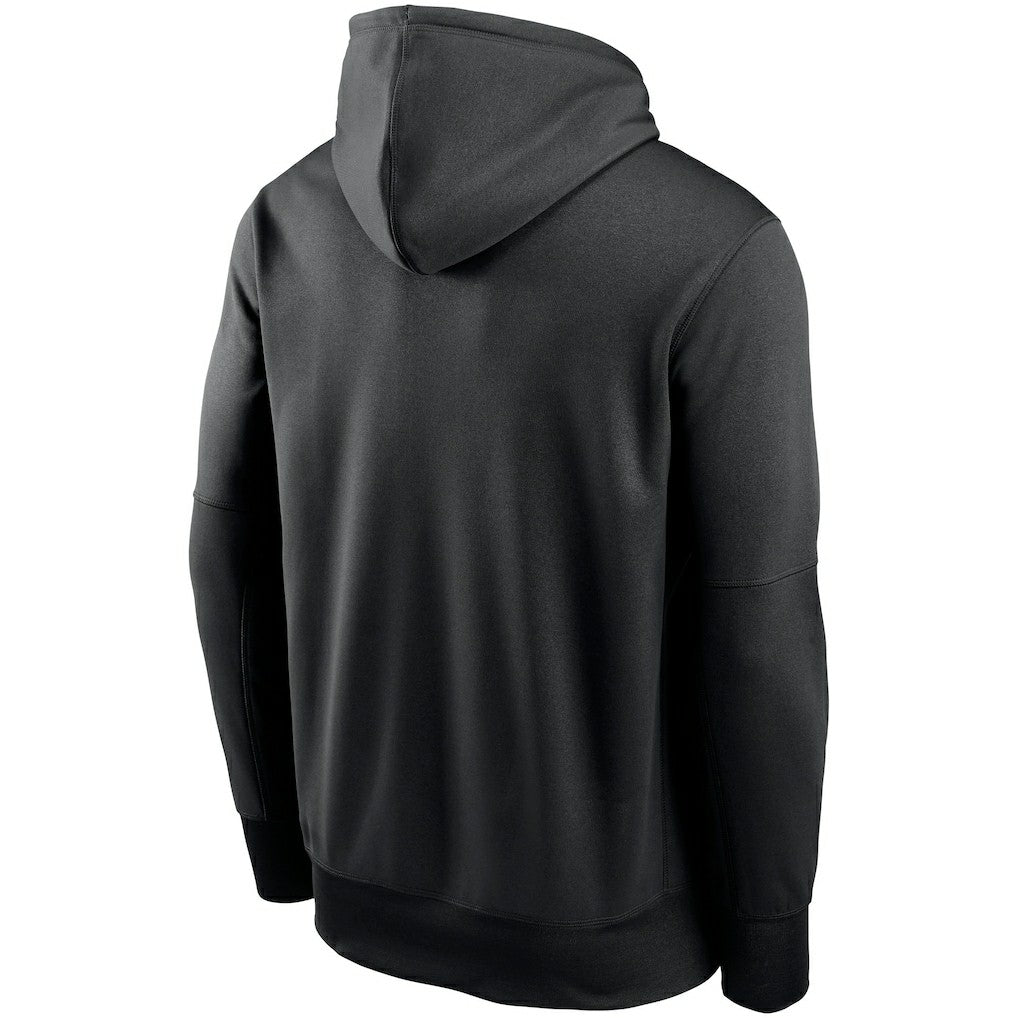 Nike Arizona Cardinals Fan Gear Primary Logo Therma Performance Pullover Hoodie Black