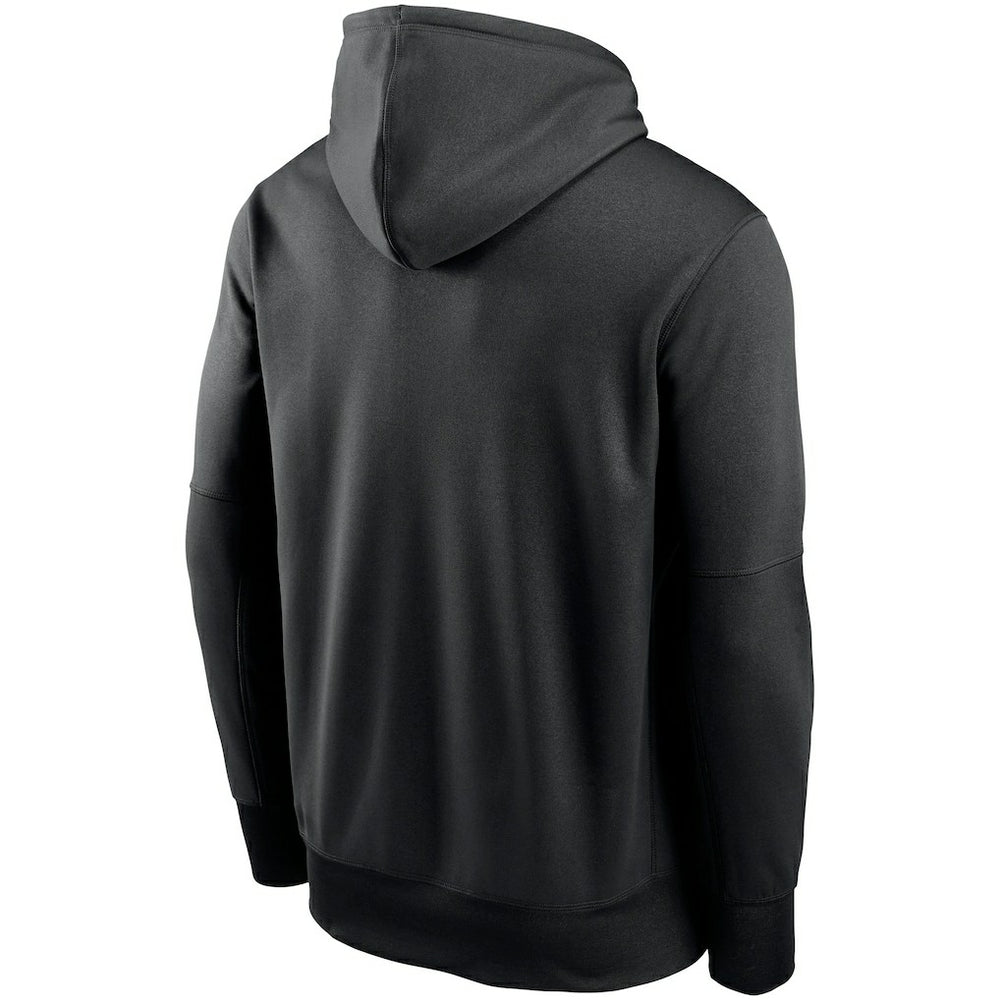 Nike Arizona Cardinals Fan Gear Primary Logo Therma Performance Pullover Hoodie Black