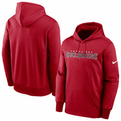 Nike Tampa Bay Buccaneers Fan Gear Wordmark Performance Pullover Hoodie Red