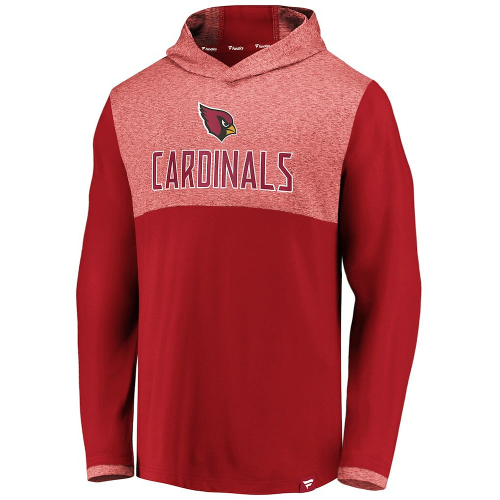 Fanatics Arizona Cardinals Iconic Marbled Clutch Hoodie Long Sleeve T-Shirt Cardinal