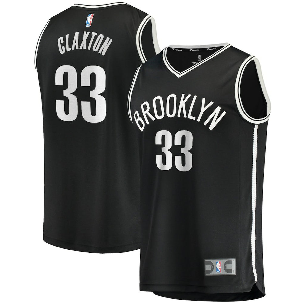 Nicolas Claxton Brooklyn Nets Fast Break Player Jersey Icon Edition Black | Fanatics Lifestyle