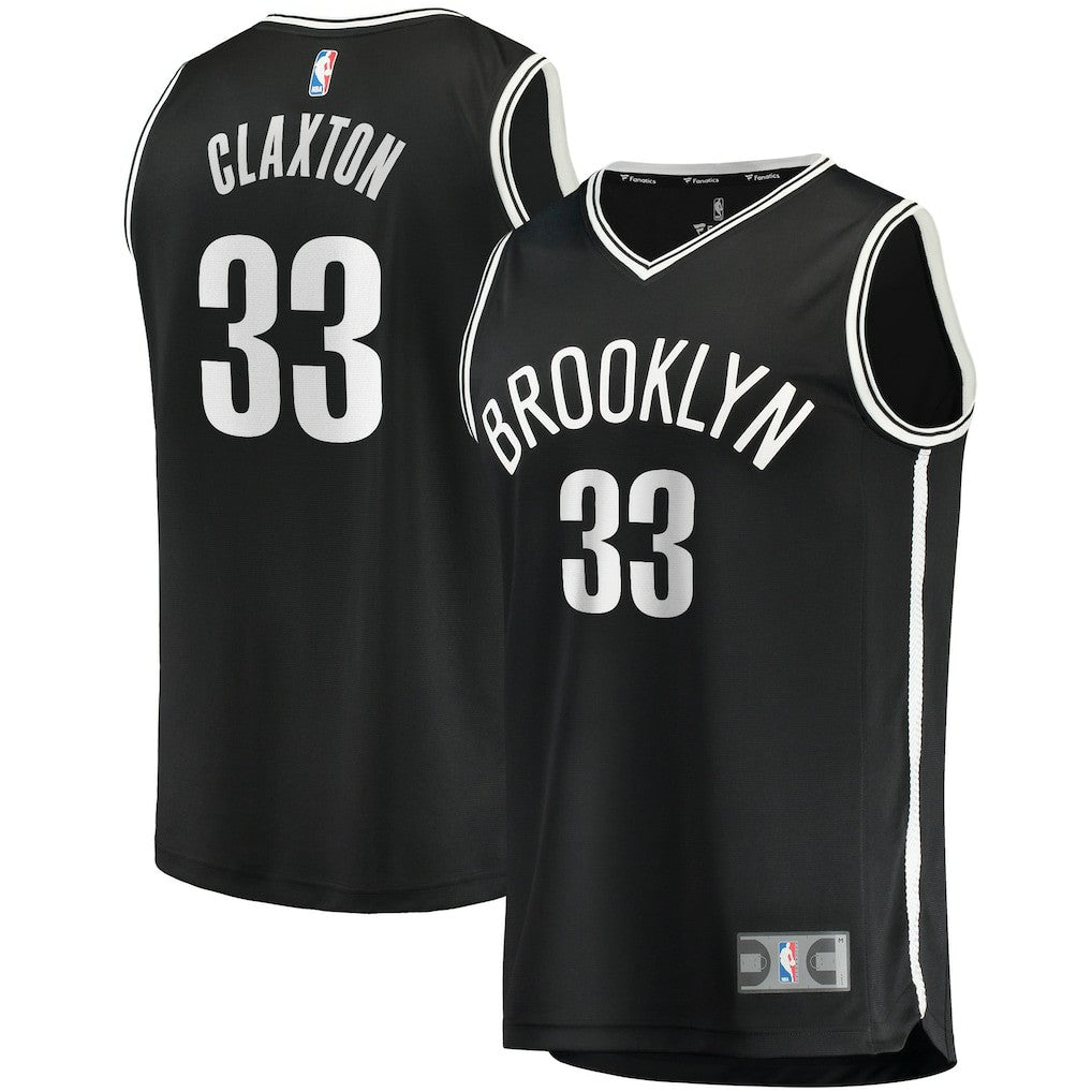 Nicolas Claxton Brooklyn Nets Fast Break Player Jersey Icon Edition Black | Fanatics Lifestyle