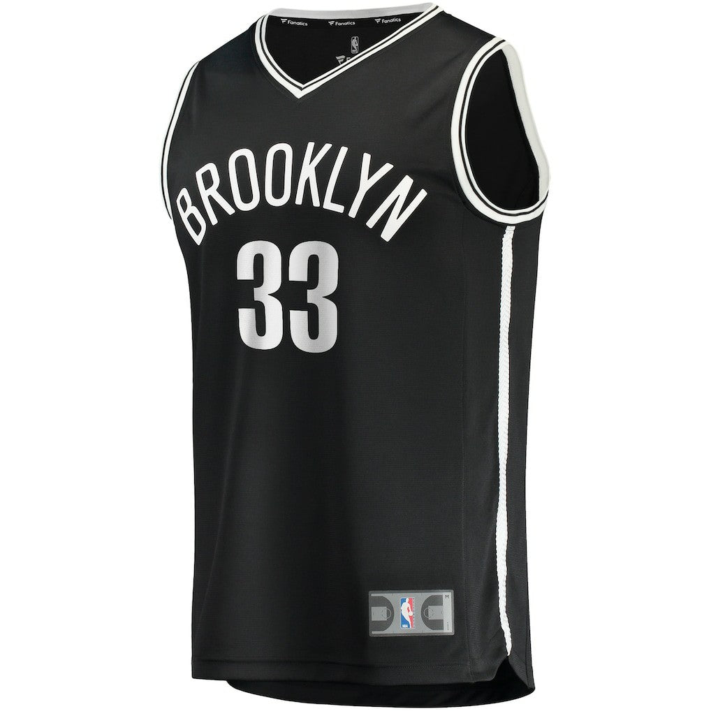 Nicolas Claxton Brooklyn Nets Fast Break Player Jersey Icon Edition Black | Fanatics Lifestyle