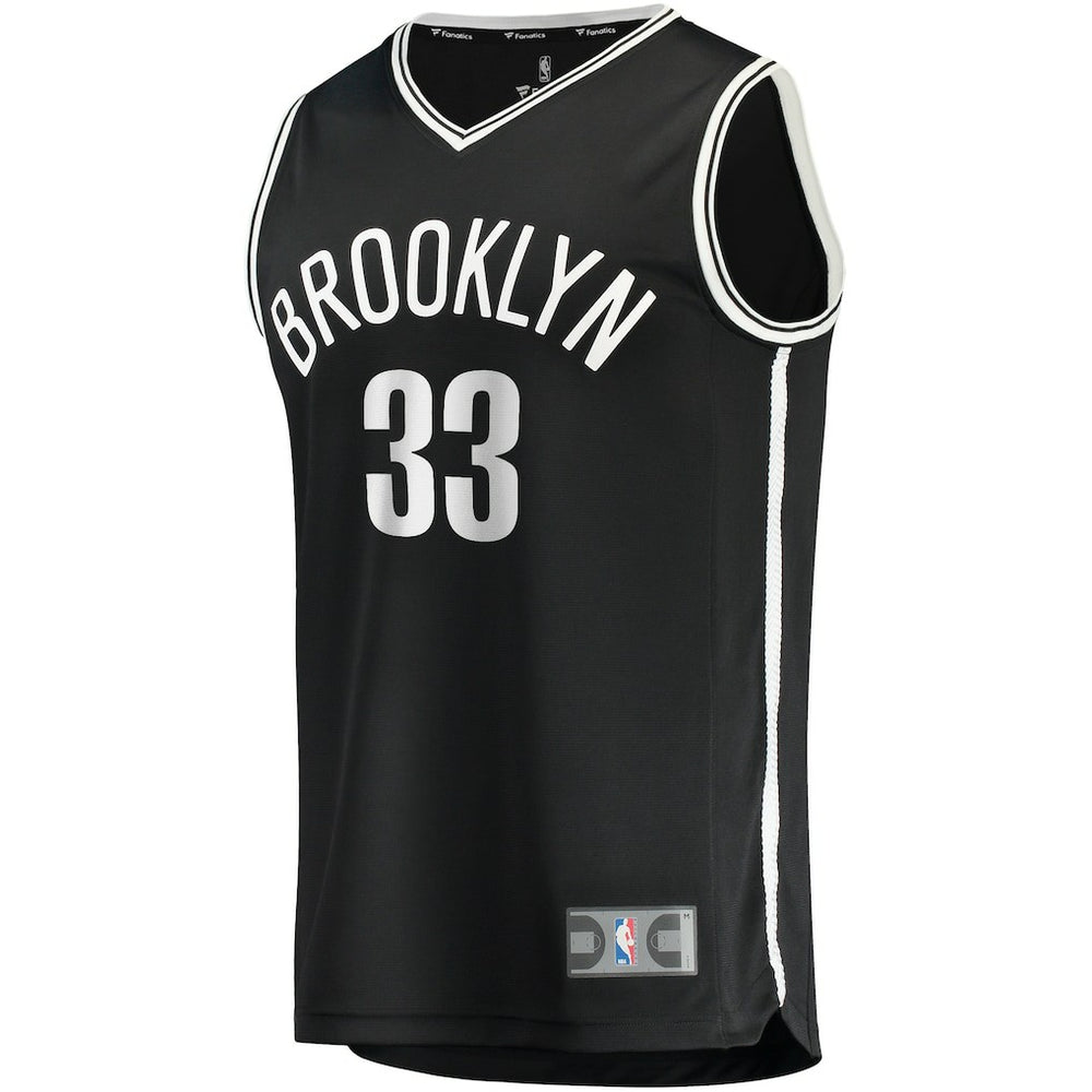 Nicolas Claxton Brooklyn Nets Fast Break Player Jersey Icon Edition Black | Fanatics Lifestyle