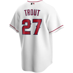 Mike Trout Los Angeles Angels Nike Youth Alternate Replica Player Jersey - White - Nike Discount