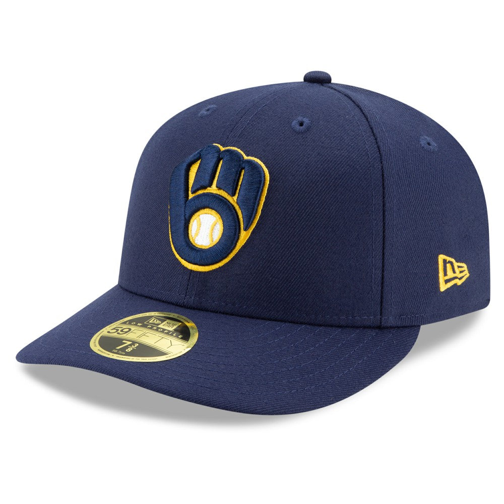 Milwaukee Brewers New Era Authentic Collection On-Field Low Profile 59FIFTY Fitted Hat - Navy - New Era on Sale