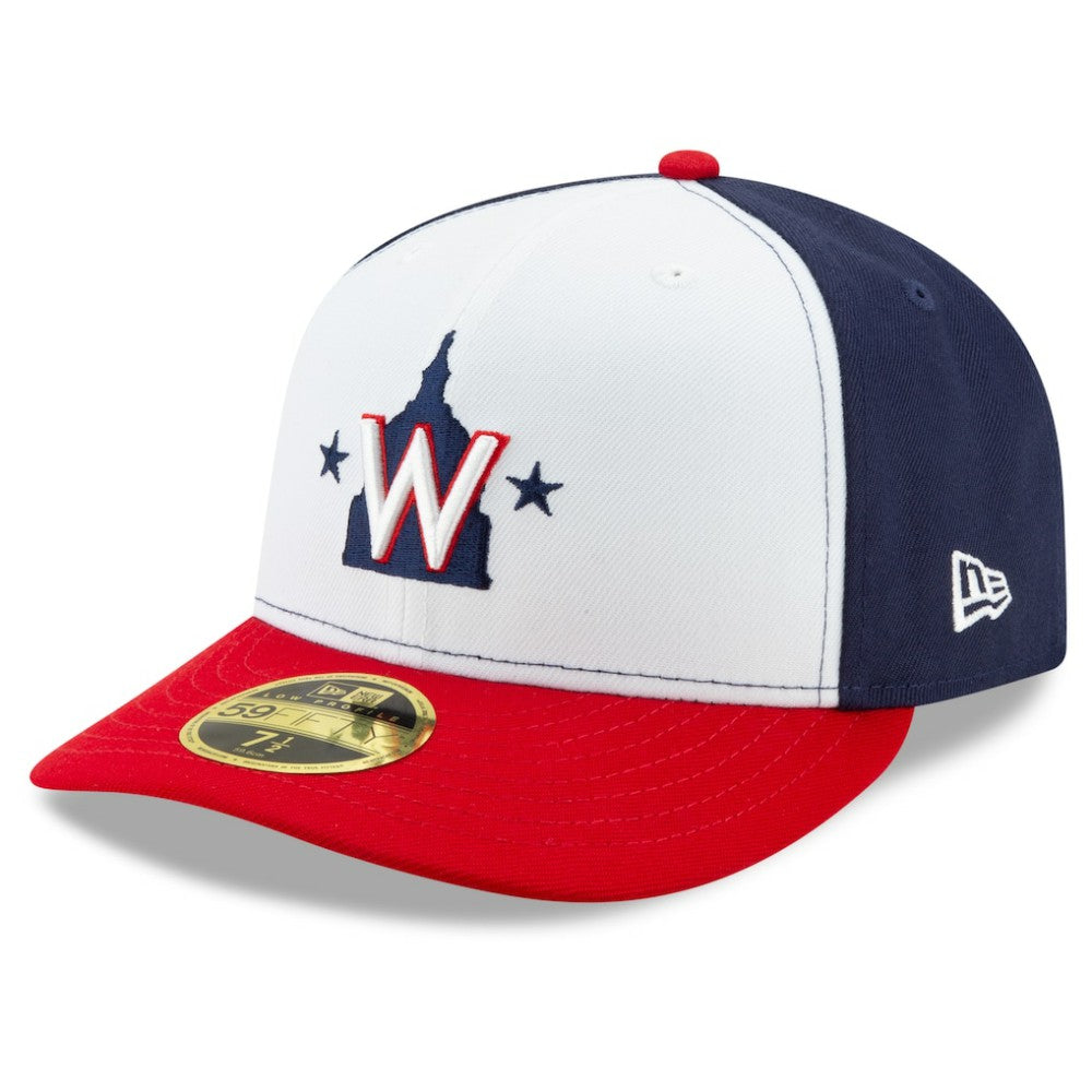 Washington Nationals New Era Alternate 2020 Authentic Collection On-Field Low Profile Fitted Hat - White/Navy - New Era Online