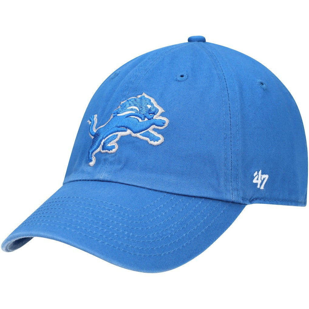 47 brand Detroit Lions '47 Primary Clean Up Adjustable Hat Blue