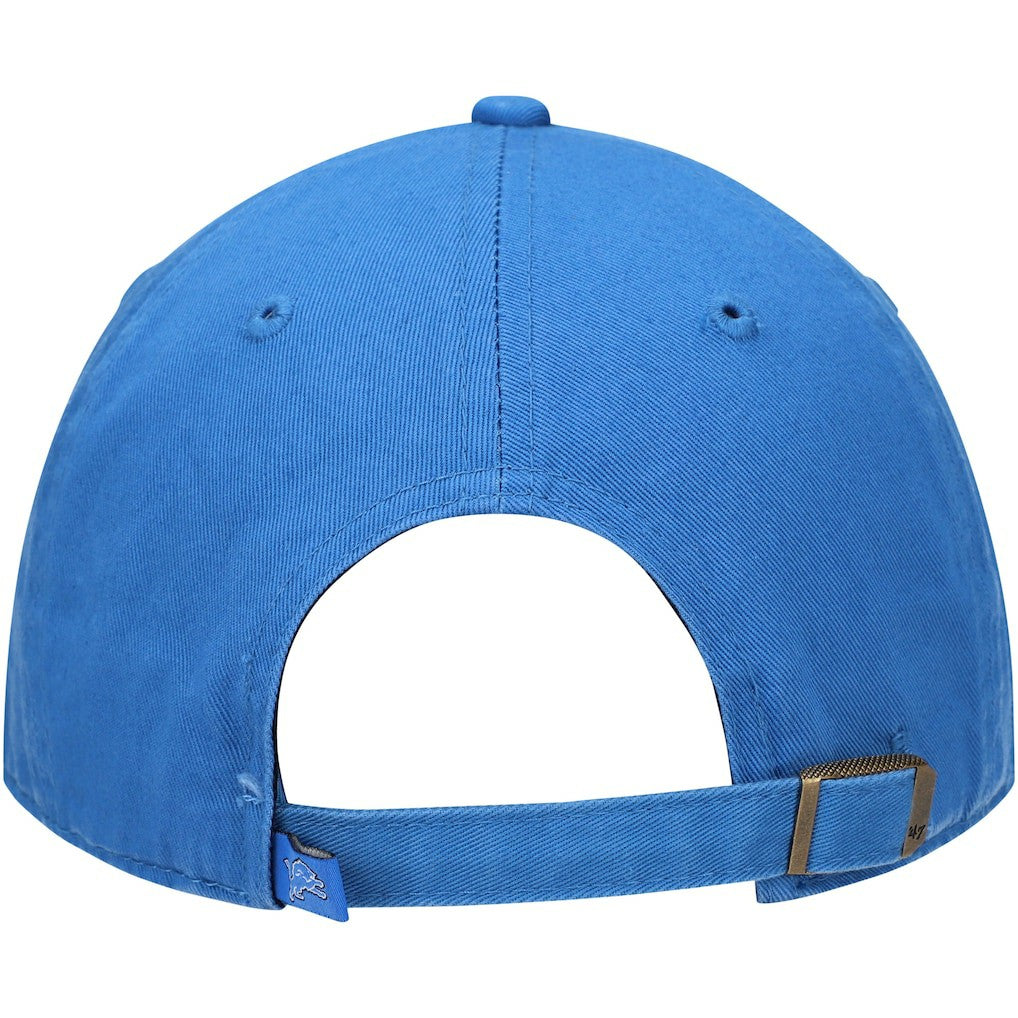 47 brand Detroit Lions '47 Primary Clean Up Adjustable Hat Blue