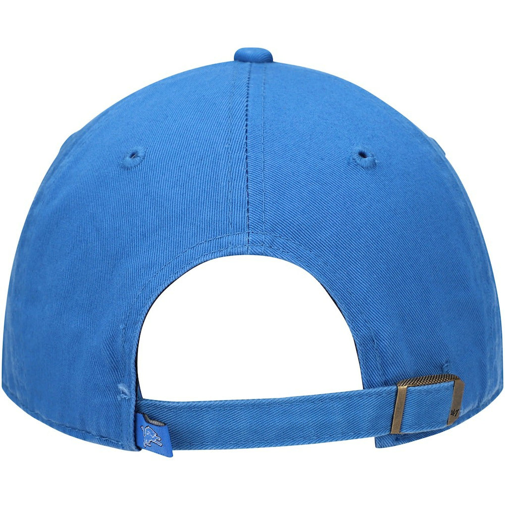 47 brand Detroit Lions '47 Primary Clean Up Adjustable Hat Blue
