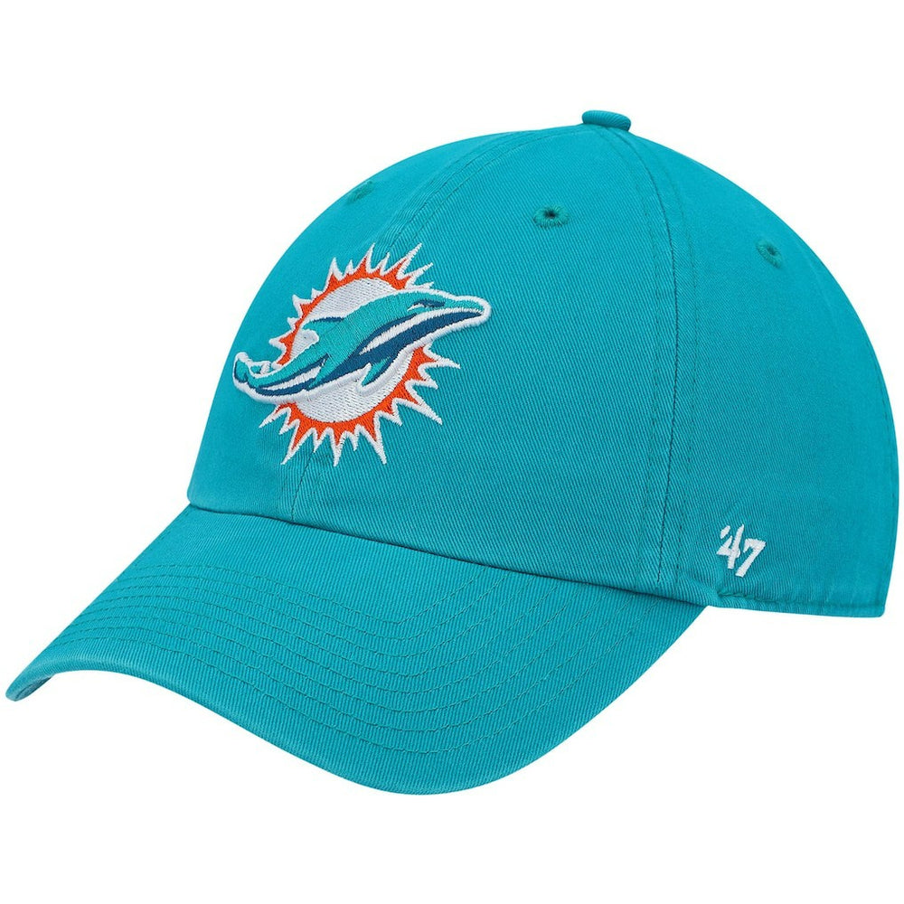 47 brand Miami Dolphins '47 Primary Clean Up Adjustable Hat Aqua