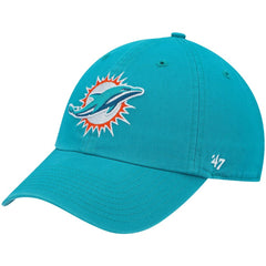 47 brand Miami Dolphins '47 Primary Clean Up Adjustable Hat Aqua