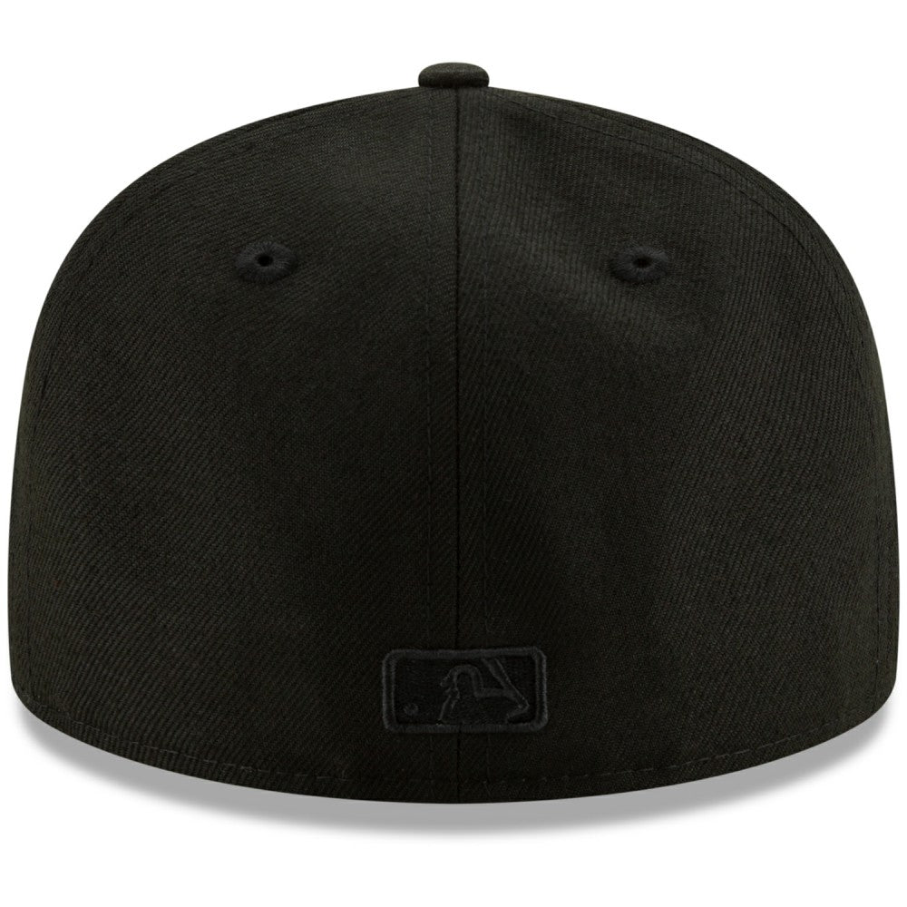 Milwaukee Brewers New Era Black on Black 59FIFTY Fitted Hat - Black - New Era Discount