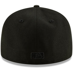 Milwaukee Brewers New Era Black on Black 59FIFTY Fitted Hat - Black - New Era Discount
