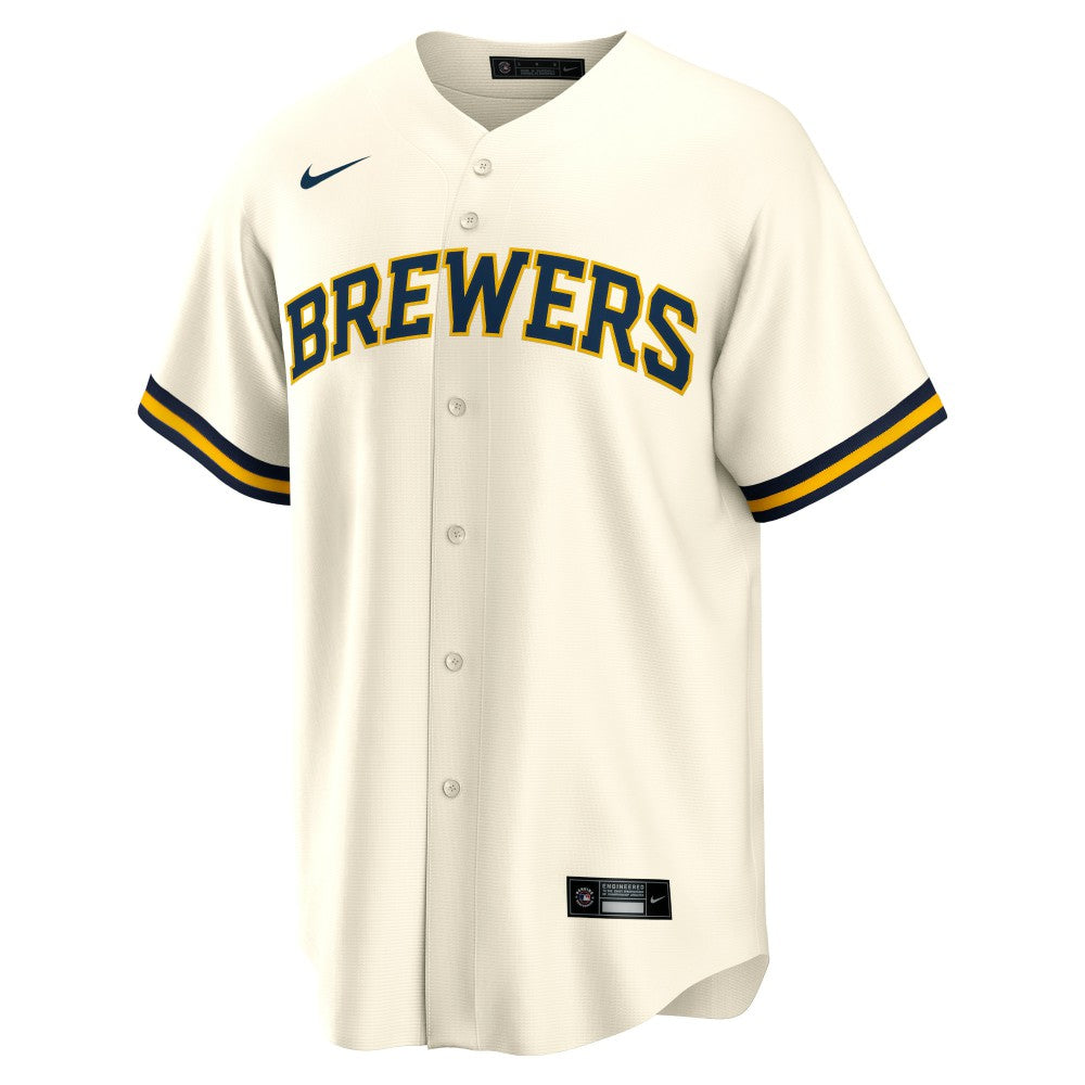 Christian Yelich Milwaukee Brewers Nike Home Replica Player Jersey - Cream - Nike on Sale