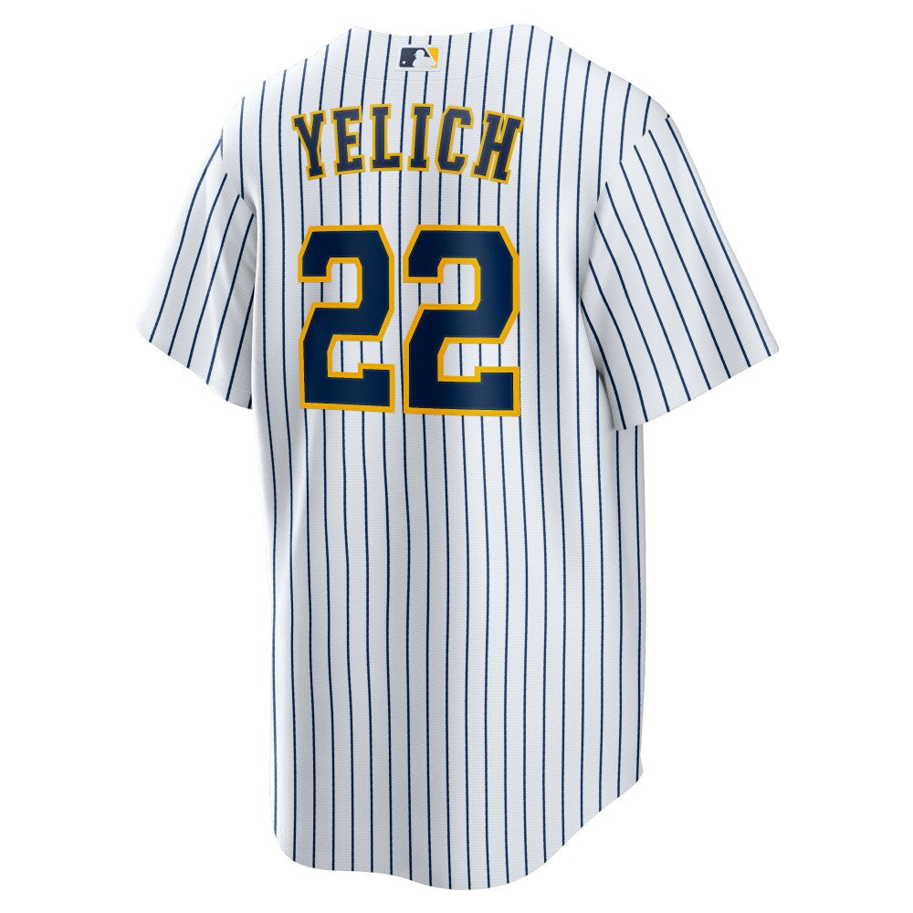 Christian Yelich Milwaukee Brewers Nike Alternate Replica Player Jersey - White - Nike Discount
