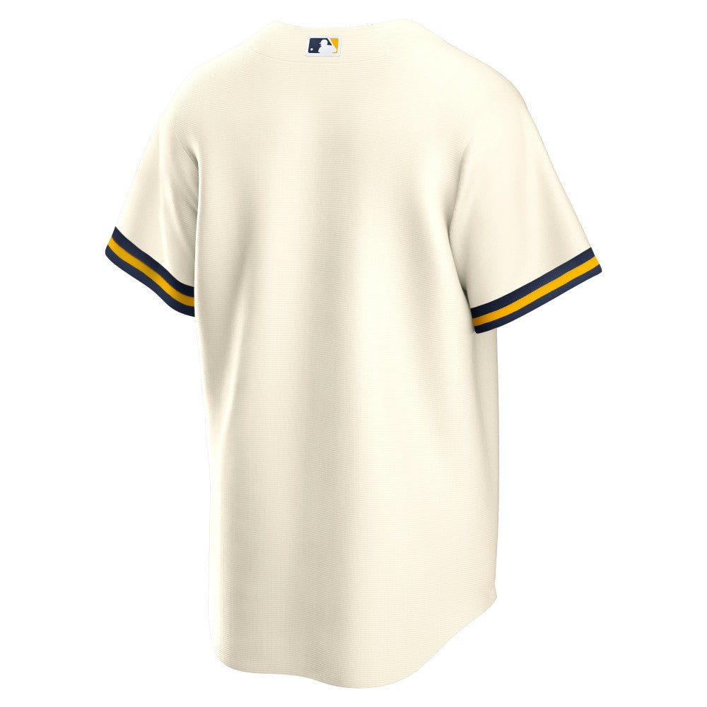 Milwaukee Brewers Nike Home Replica Team Jersey - Cream - Nike Lifestyle