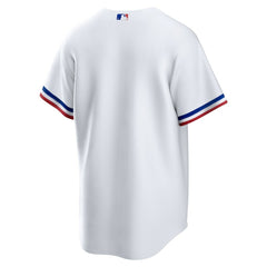 Texas Rangers Nike Home Replica Team Jersey - White - Nike Discount