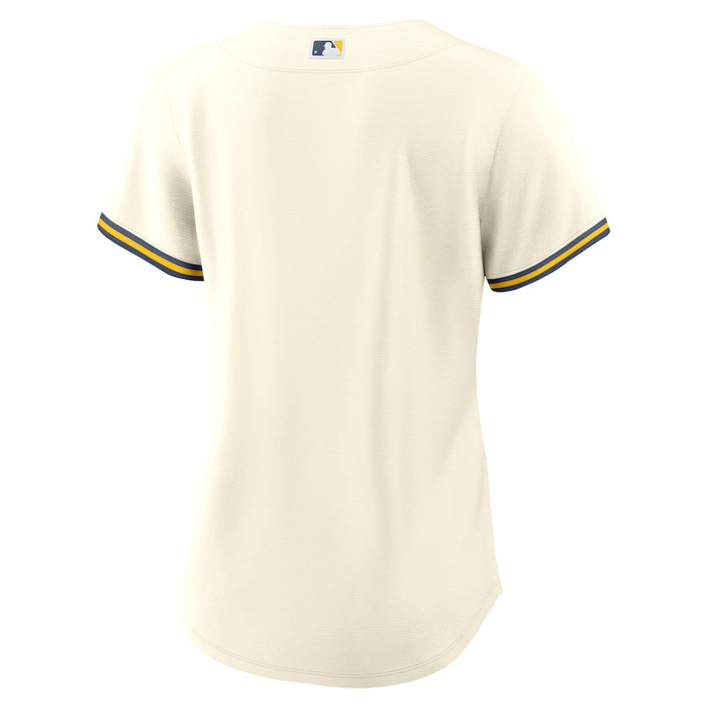 Milwaukee Brewers Nike Women's Home Replica Team Jersey - Cream - Nike on Sale