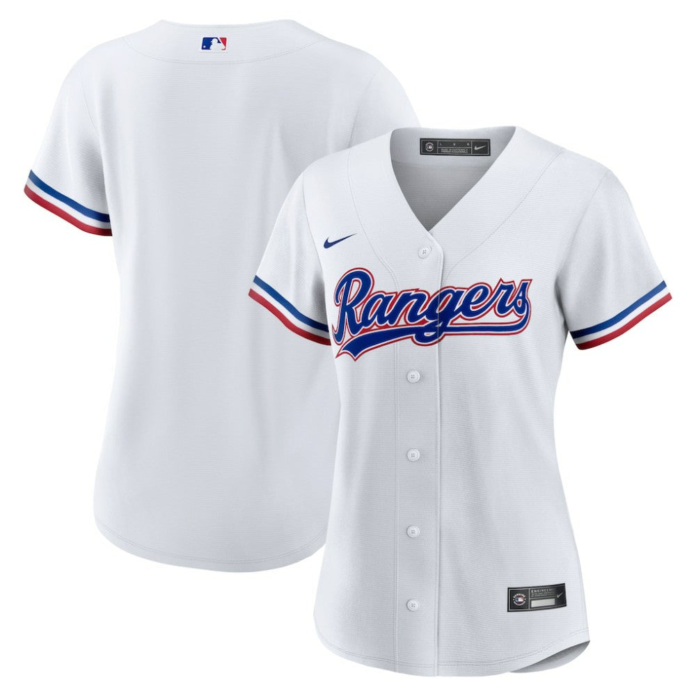 Texas Rangers Nike Women's Home Replica Team Jersey - White - Nike Online