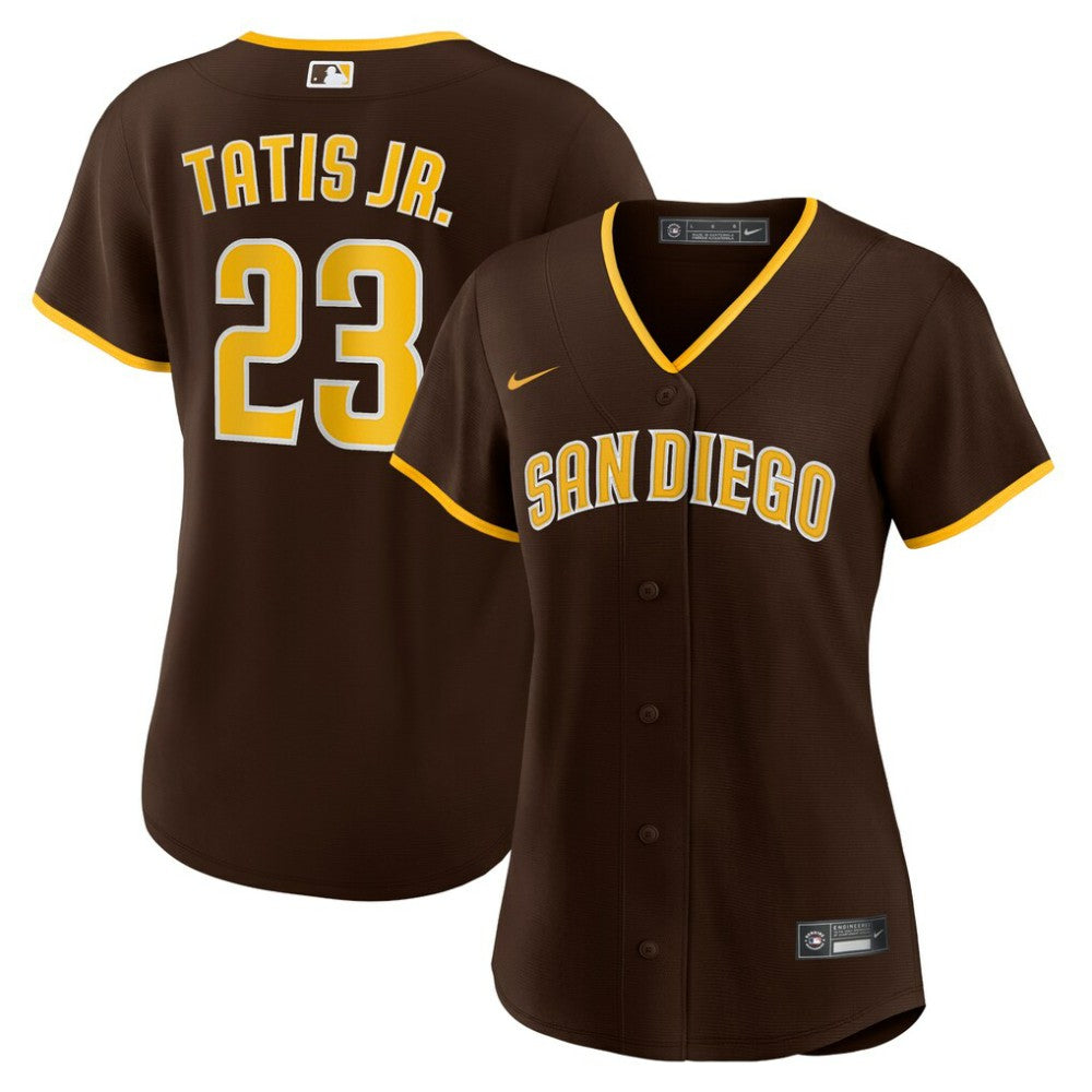 Fernando Tatís Jr. San Diego Padres Nike Women's Road Replica Player Jersey - Brown - Nike Lifestyle
