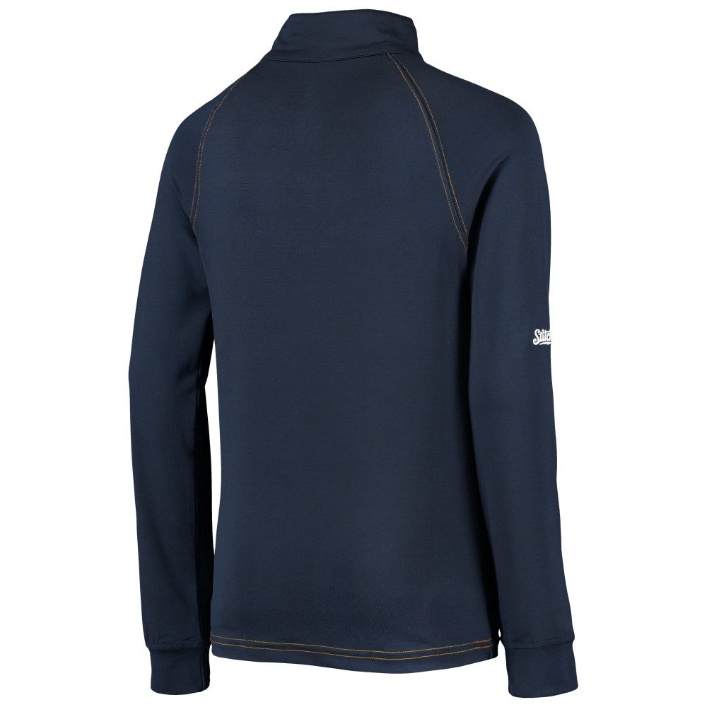 Milwaukee Brewers Stitches Youth Raglan Quarter-Zip Jacket - Navy - MLB on Sale