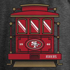 San Francisco 49ers Hometown Trolley Car Long Sleeve T-Shirt Heather Gray