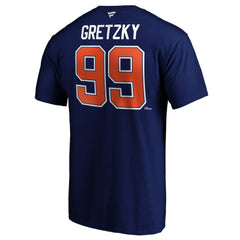 Wayne Gretzky Edmonton Oilers Fanatics Authentic Stack Retired Player Name & Number T-Shirt - Royal - NHL 3767968