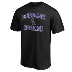 Colorado Rockies Fanatics Heart & Soul T-Shirt - Black - Fanatics on Sale