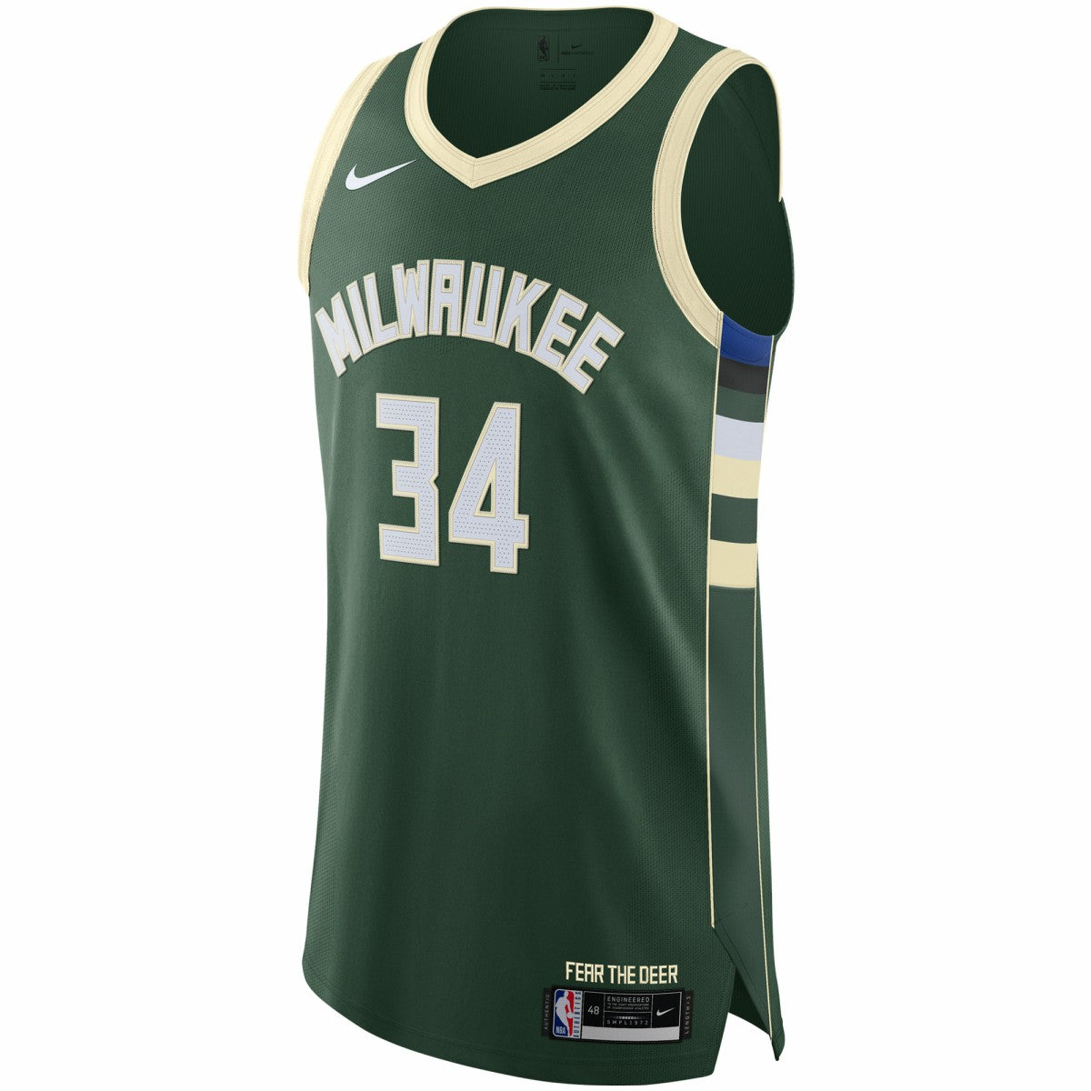 Giannis Antetokounmpo Milwaukee Bucks Authentic Jersey Icon Edition Hunter Green | Nike