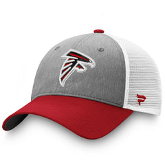 Fanatics Atlanta Falcons Tri-Tone Trucker Snapback Hat Gray/Red