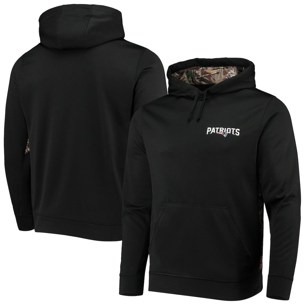 New England Patriots Dunbrooke Logo Ranger Pullover Hoodie Black/Realtree Camo