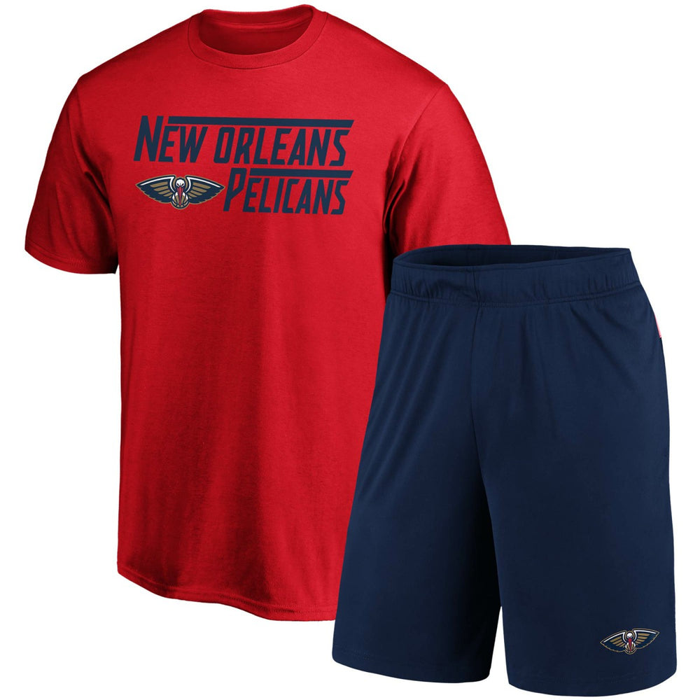 New Orleans Pelicans T-Shirt & Shorts Combo Pack Red/Navy | Fanatics outlet