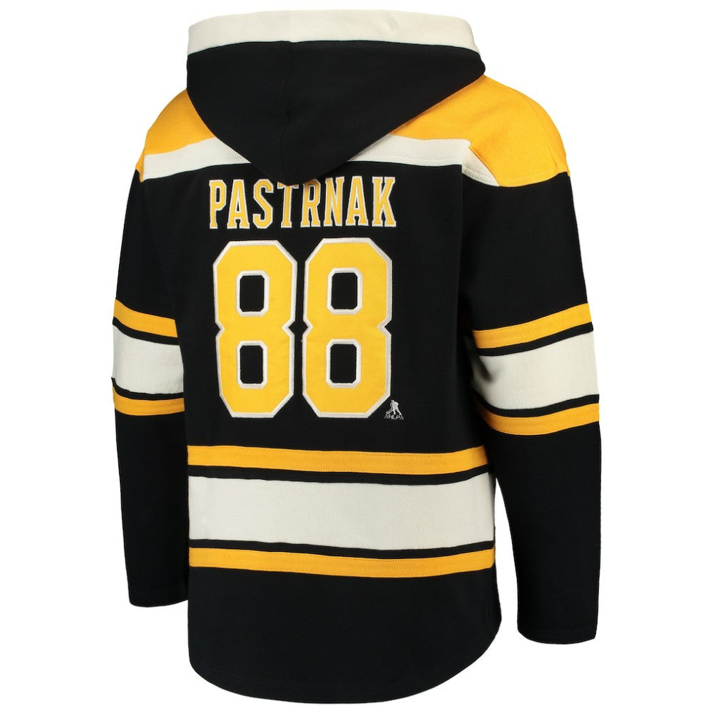 David Pastrnak Boston Bruins '47 Player Lacer Pullover Hoodie - Black - NHL 3781521