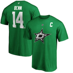 Jamie Benn Dallas Stars Fanatics Authentic Stack Player Name & Number T-Shirt - Kelly Green - NHL 3781649