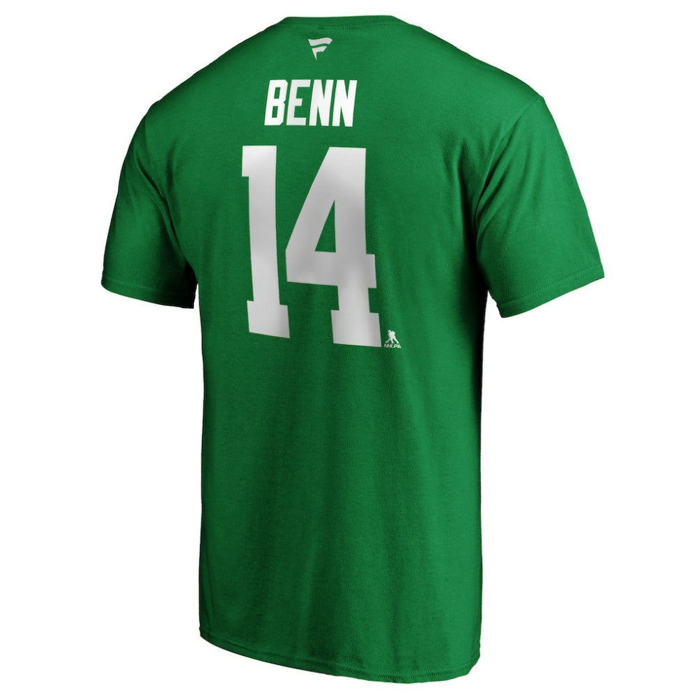 Jamie Benn Dallas Stars Fanatics Authentic Stack Player Name & Number T-Shirt - Kelly Green - NHL 3781649