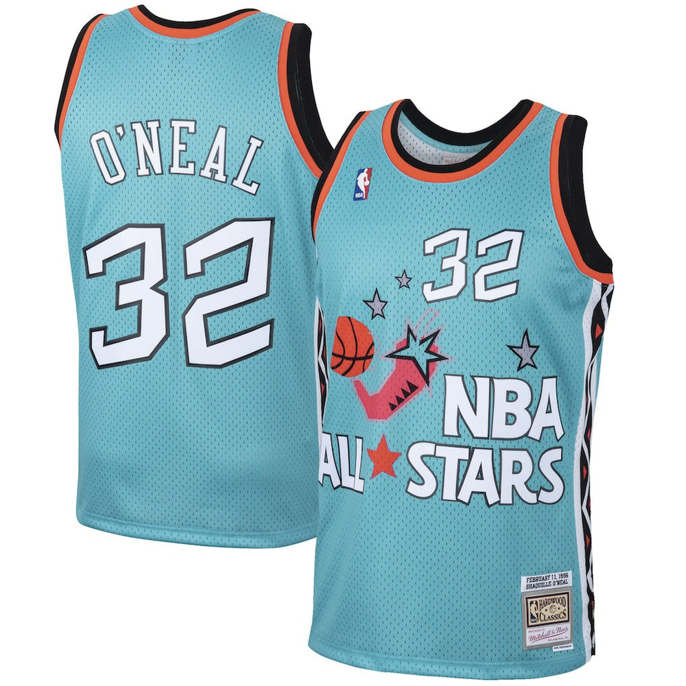 Shaquille O'Neal Eastern Conference 1996 All-Star Hardwood Classics Swingman Jersey Teal | Mitchell & Ness Near Me