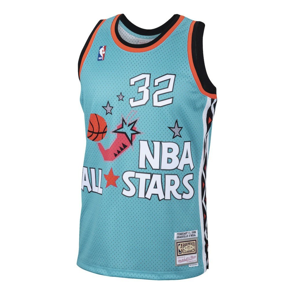 Shaquille O'Neal Eastern Conference 1996 All-Star Hardwood Classics Swingman Jersey Teal | Mitchell & Ness Near Me
