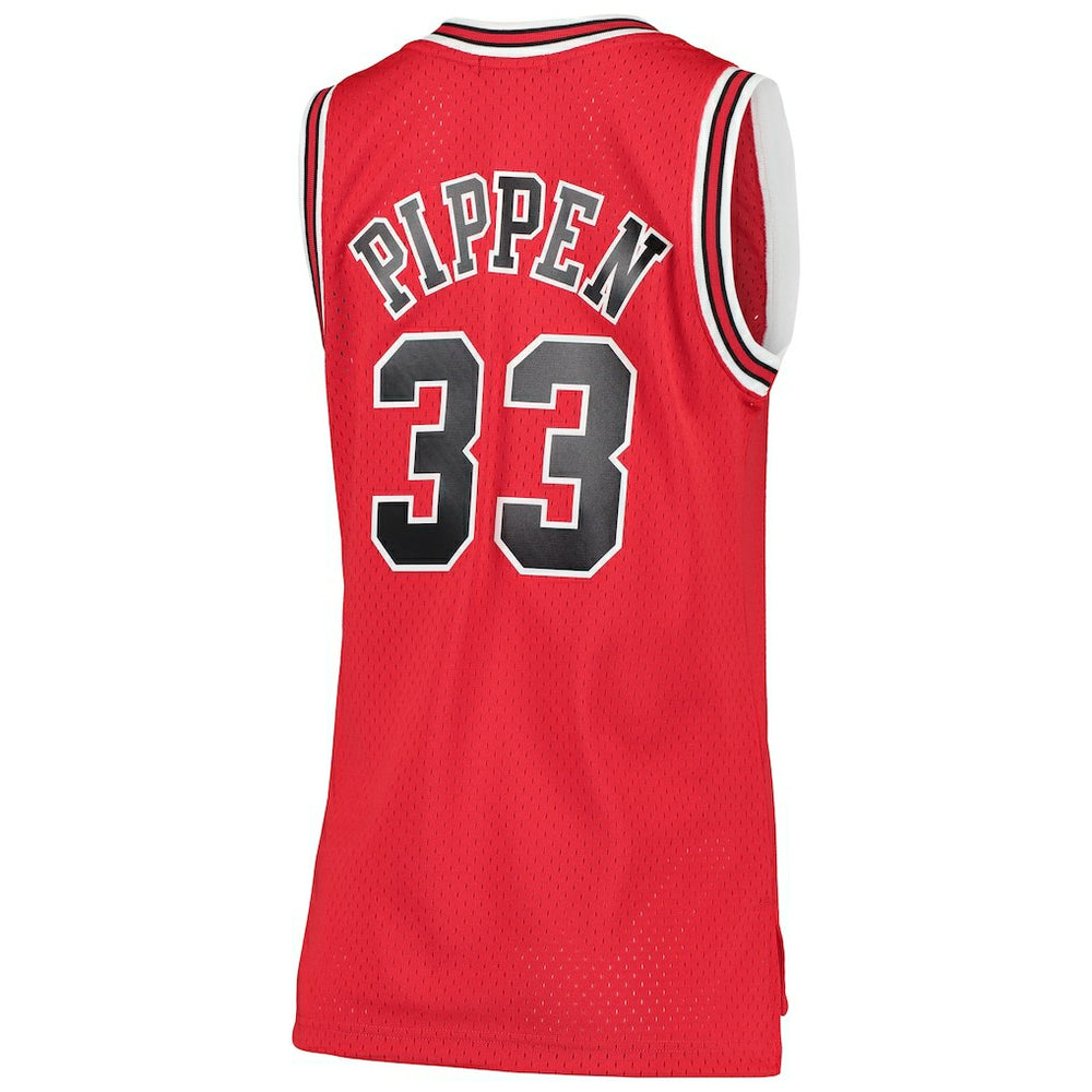 Scottie Pippen Chicago Bulls Women's 1997/98 Hardwood Classics Swingman Jersey for sale Red | Mitchell & Ness Near Me