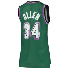 Ray Allen Milwaukee Bucks Women's 1996/97 Hardwood Classics Swingman Jersey Green | Mitchell & Ness Lifestyle